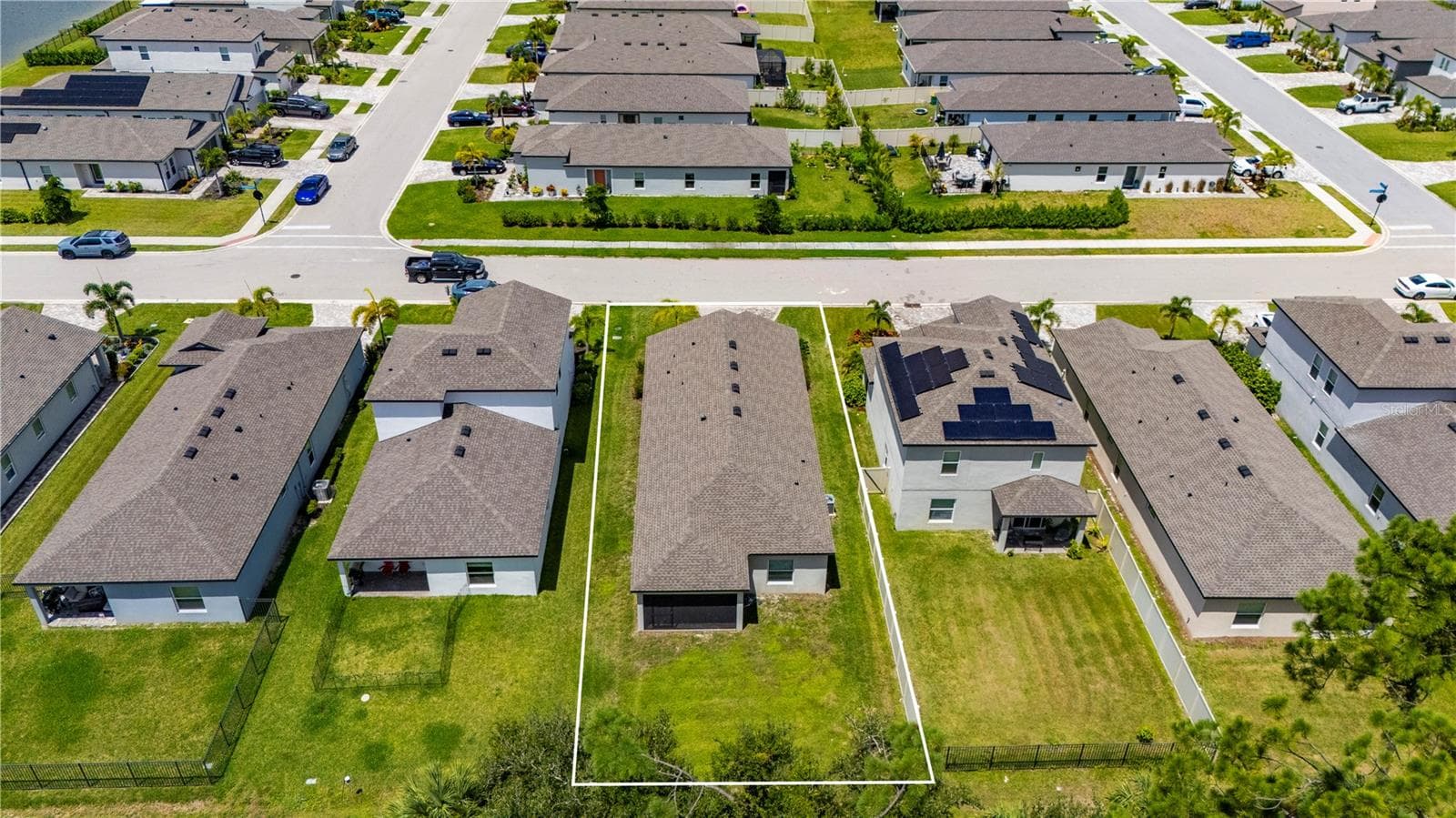 Aerial of the back of 1968 Sunset Preserve Way - 1968 SUNSET PRESERVE WAY, PORT CHARLOTTE