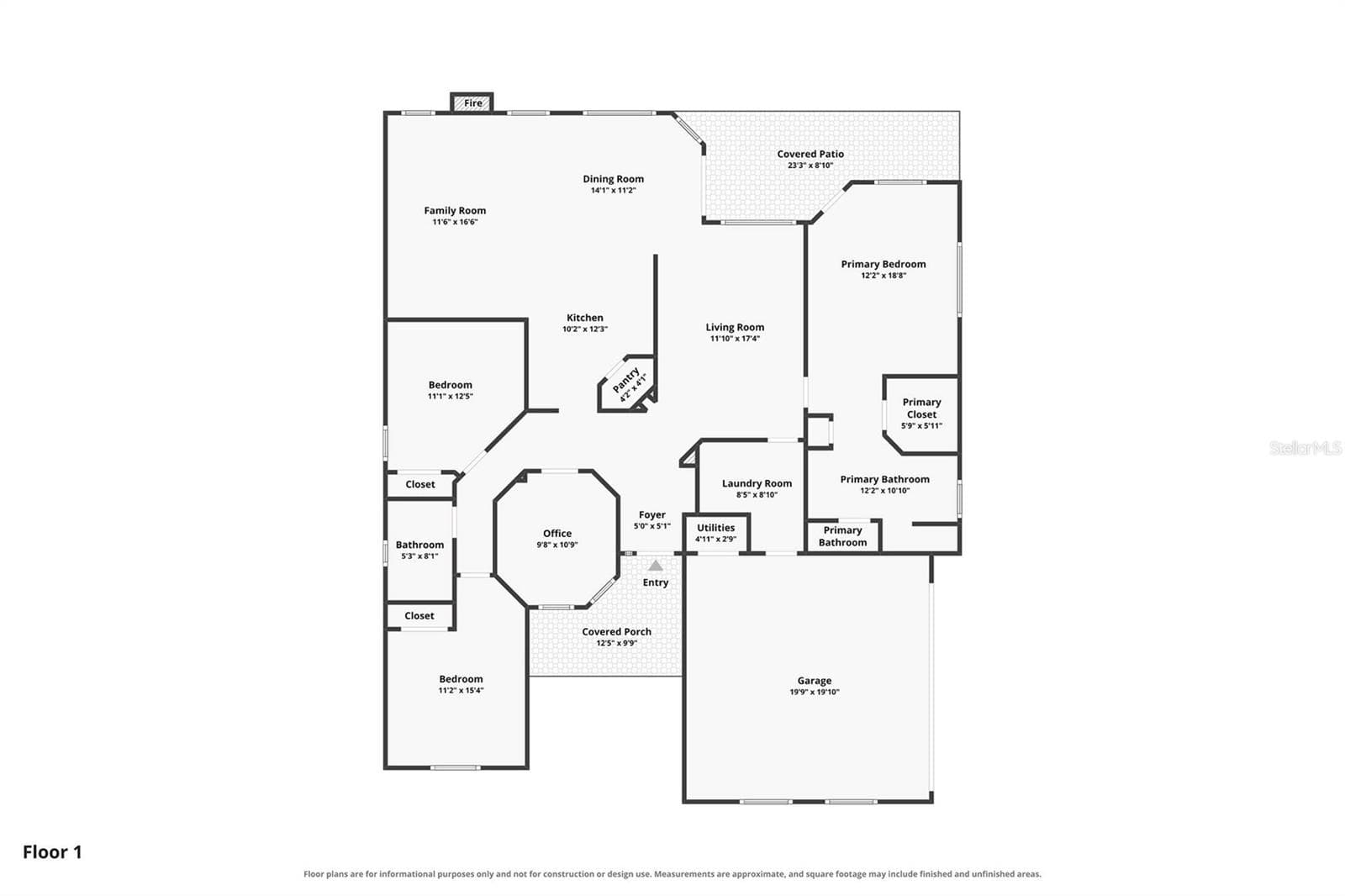 Floor Plan - 630 RIOMAR AVE, ORLANDO