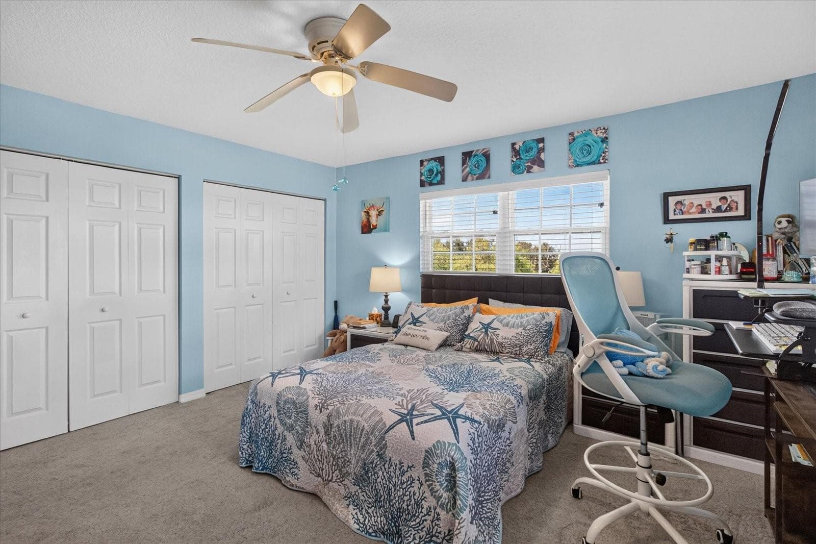 Primary Bedroom With Ensuite Bathroom and Double Built In Closets. Impact Windows Done in 2025. - 6100 GULFPORT BLVD S #401, GULFPORT
