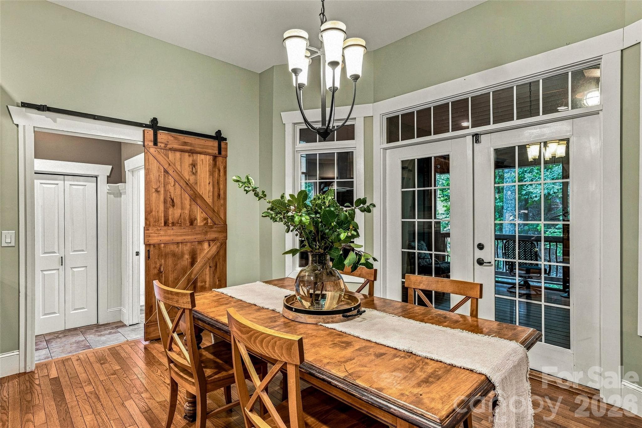 leads to screened in porch - 90 Ashley Woods Drive, Arden