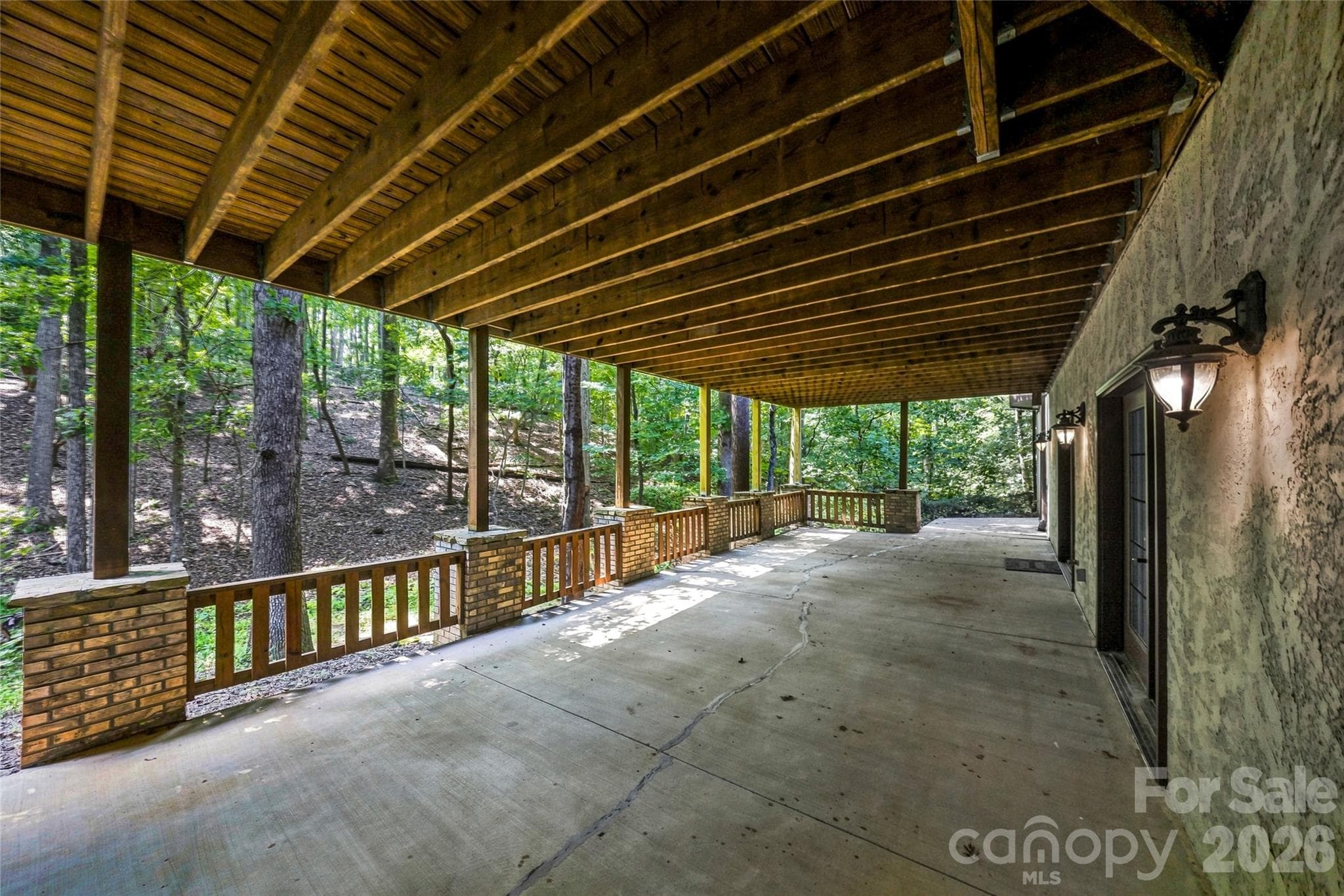 Lower Terrace Deck to Fire-Pit - 90 Ashley Woods Drive, Arden