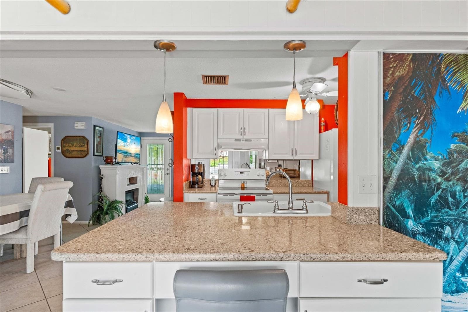 Built in desk other side of kitchen - 2545 EDNOR ST, PORT CHARLOTTE