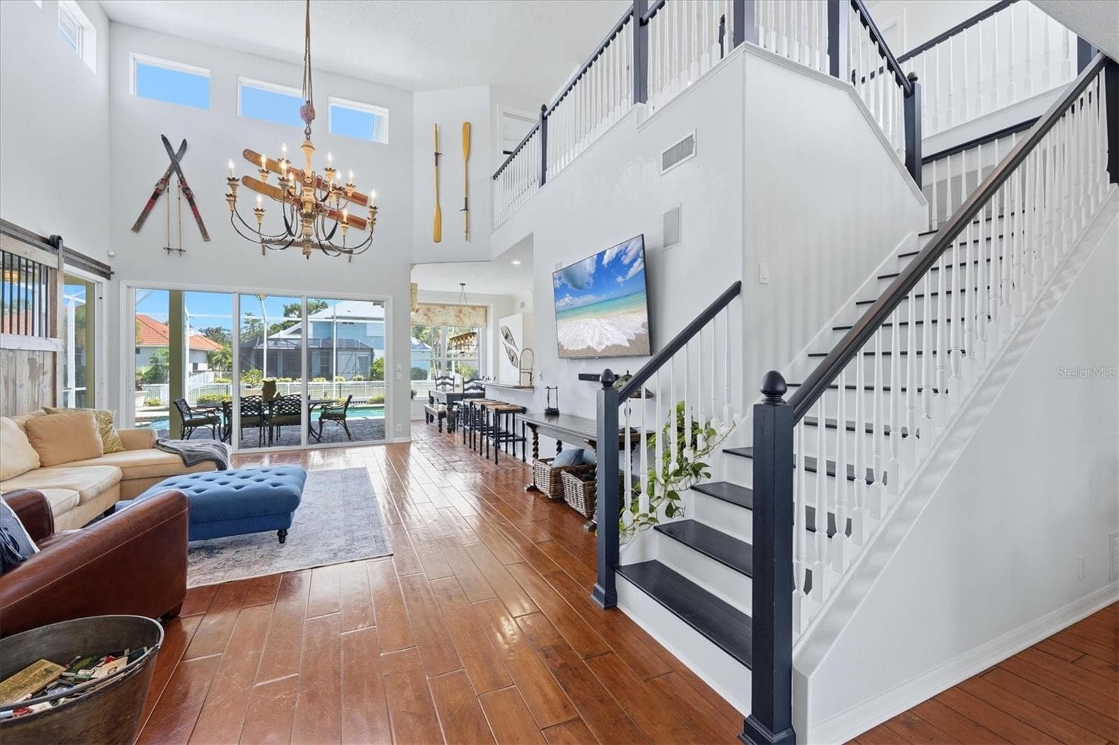 Great Room & Stairs - 4747 PINNACLE DR, BRADENTON