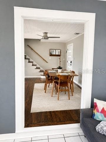 View from sunroom into dining room - 926 29TH ST N, ST PETERSBURG