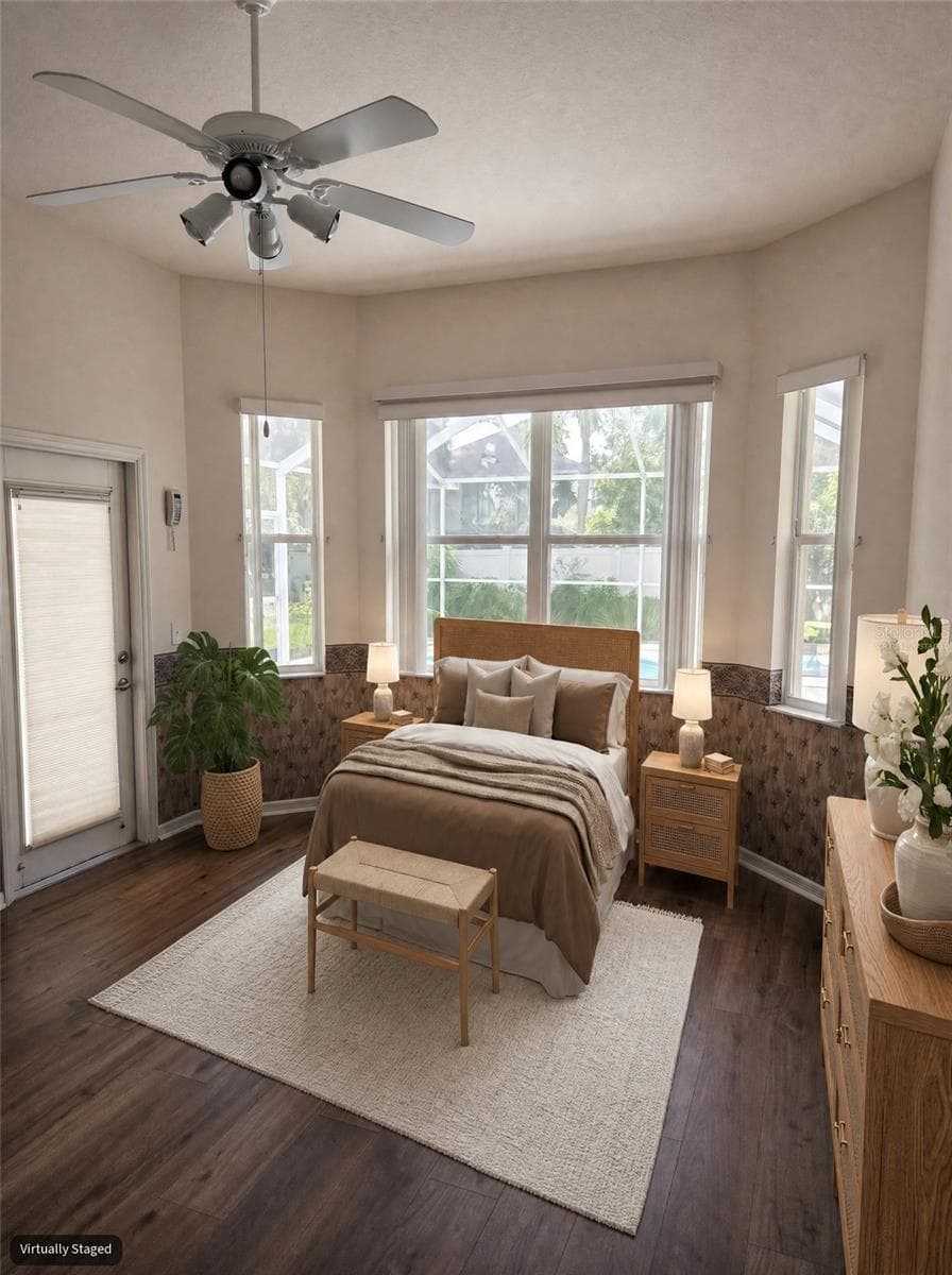 Virtually staged master suite - 3029 MINUTEMAN LN, BRANDON