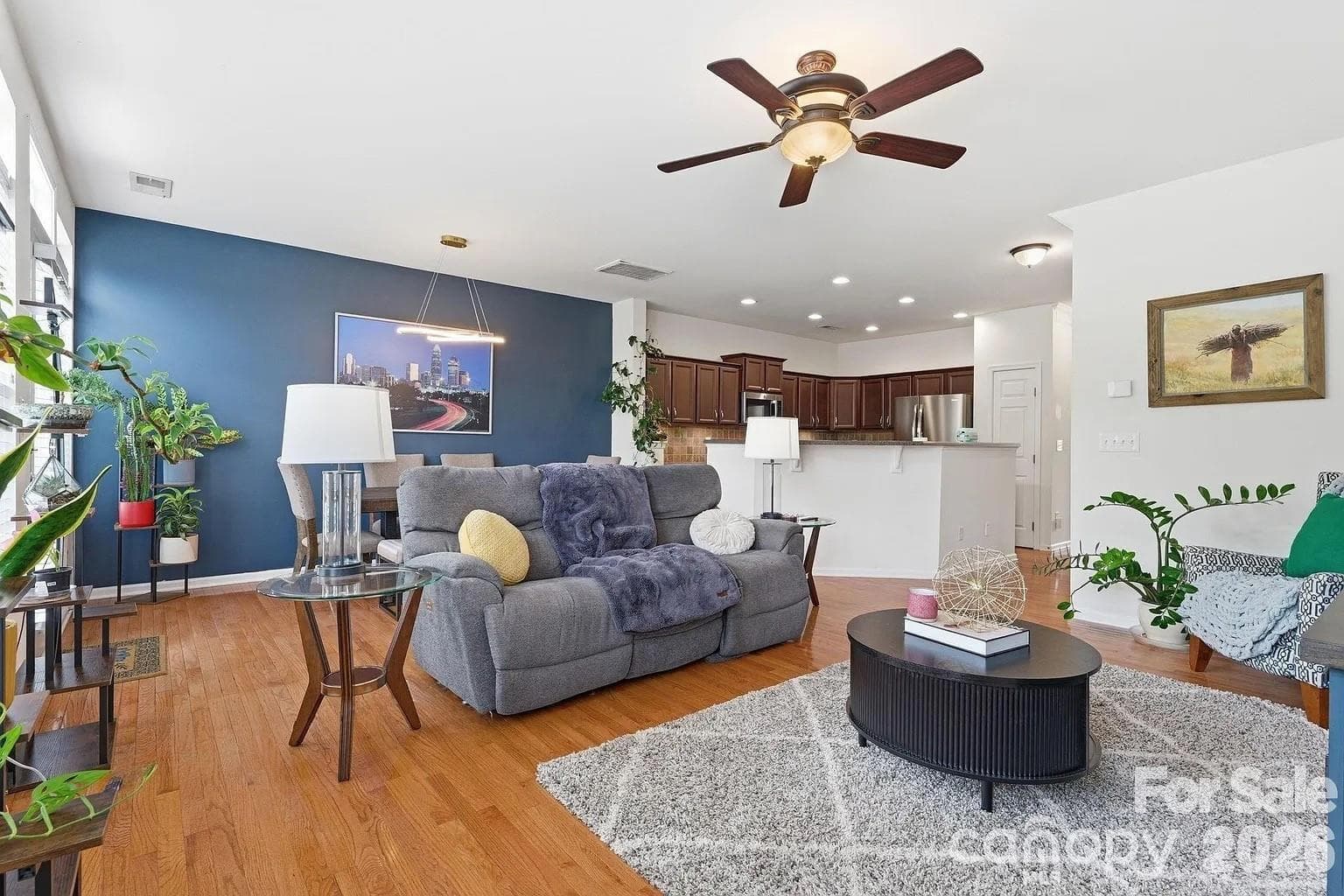 OPEN FLOORPLAN Living - Dining - Kitchen with hardwood floors - Charlotte