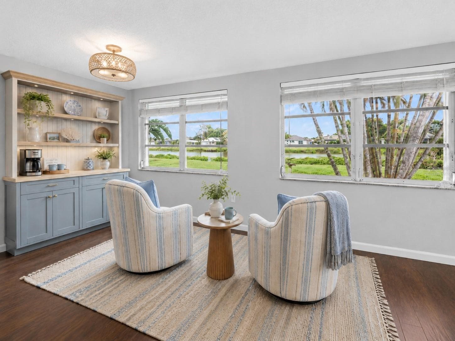 Virtually Staged Dinette Area as a Morning Coffee Spot - 1226 PINE NEEDLE RD, VENICE