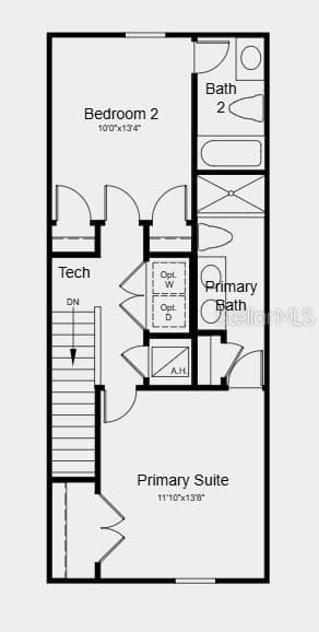 Floor 2 ~ Additional Highlights Include: washer, dryer, refrigerator, whole house blinds - 10629 ORBIT TER, SARASOTA