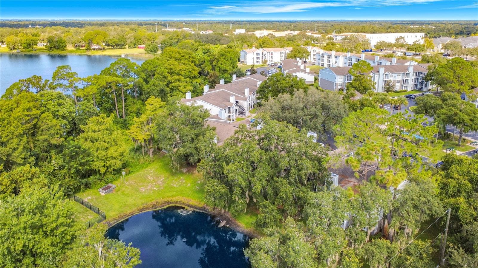 Aerial View of Pond in Unit's Backyard - 2550 N ALAFAYA TRL #12205, ORLANDO