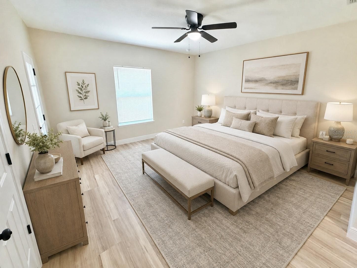 Master Suite Virtually Staged - 17229 SW 42ND TER, OCALA