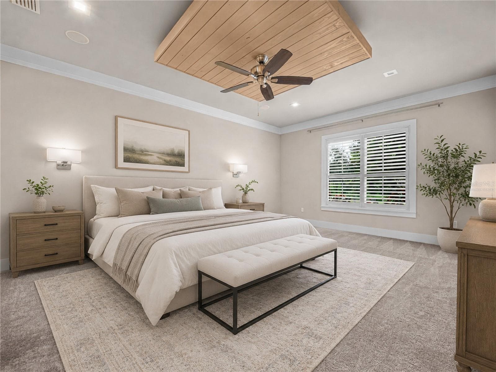 Main Bedroom-Virtually staged - 6750 LAKELAND HIGHLANDS RD, LAKELAND