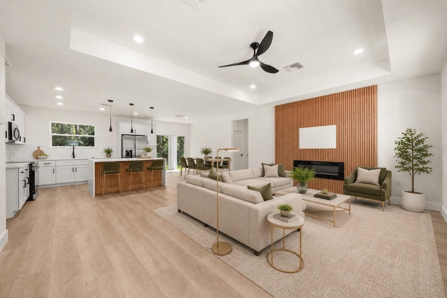 virtually staged living room - 8725 CAPILLA ST, SEBRING