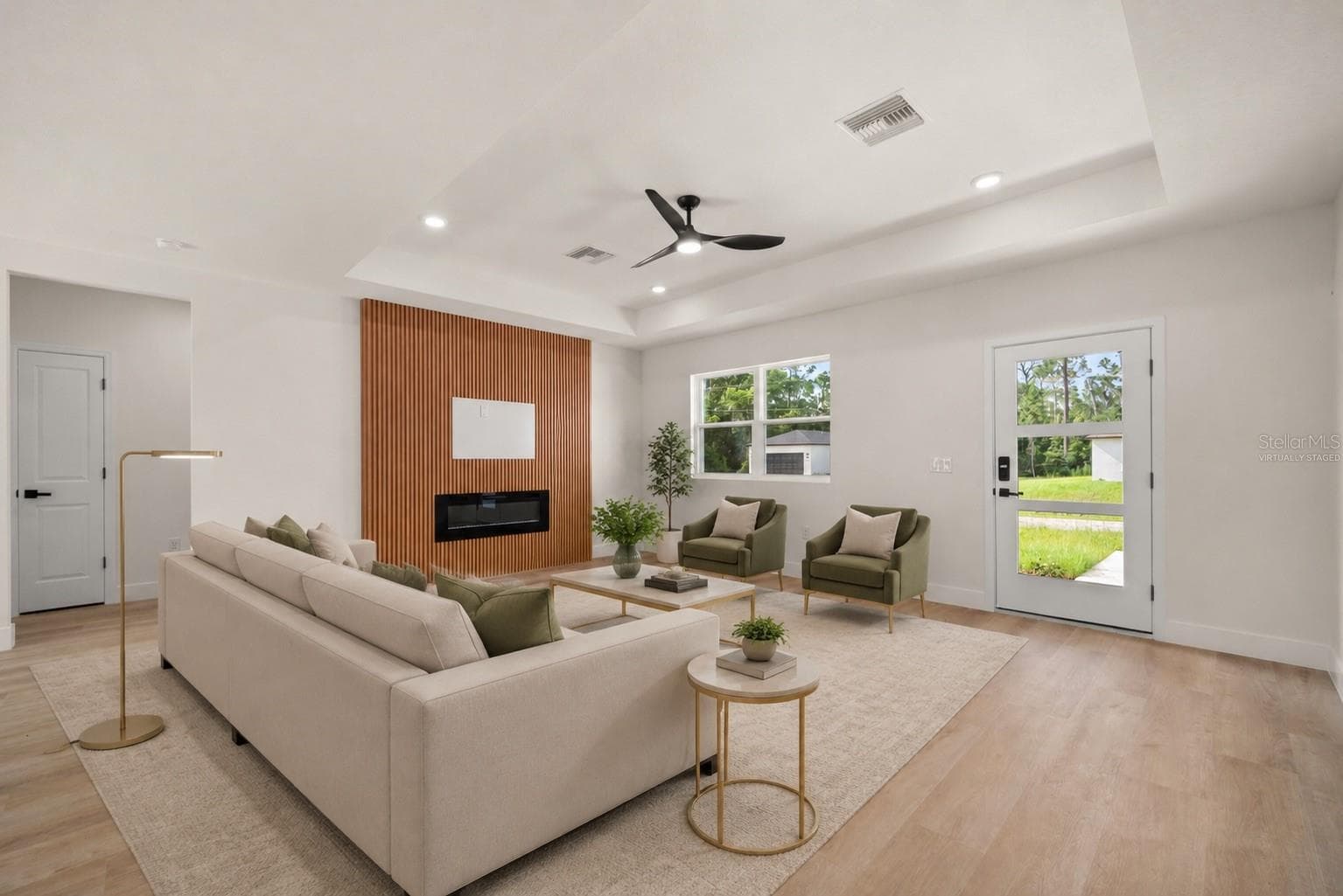 virtually staged living room - 8725 CAPILLA ST, SEBRING