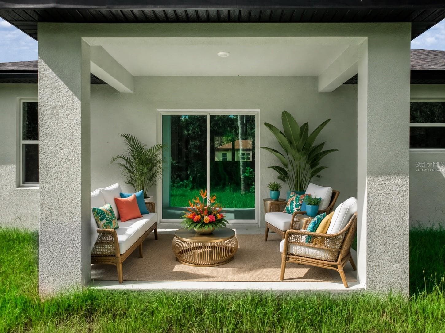 virtually staged patio - 8725 CAPILLA ST, SEBRING
