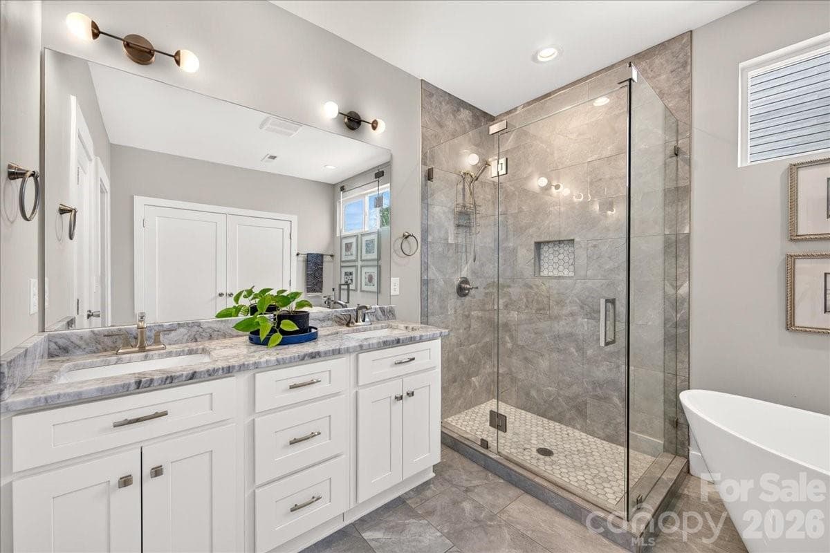 Private water closet tucked off to the left of the sink - 621 Campus Street, Charlotte