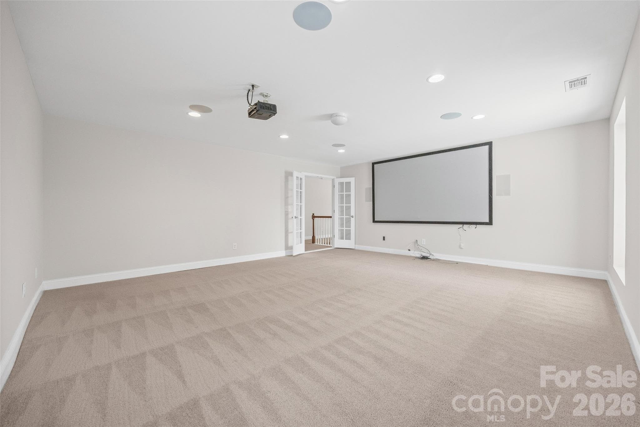 Bonus room with movie projector - 9513 Seamill Road, Charlotte