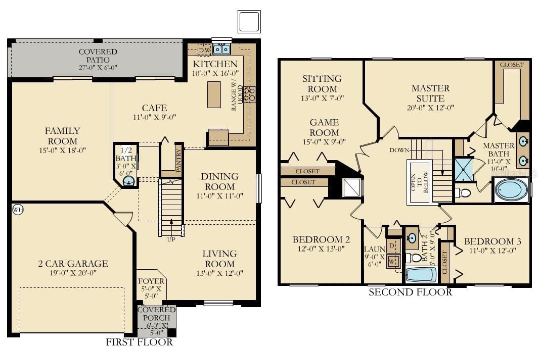 The Monaco Floorplan - 16613 MYRTLE SAND DR, WIMAUMA