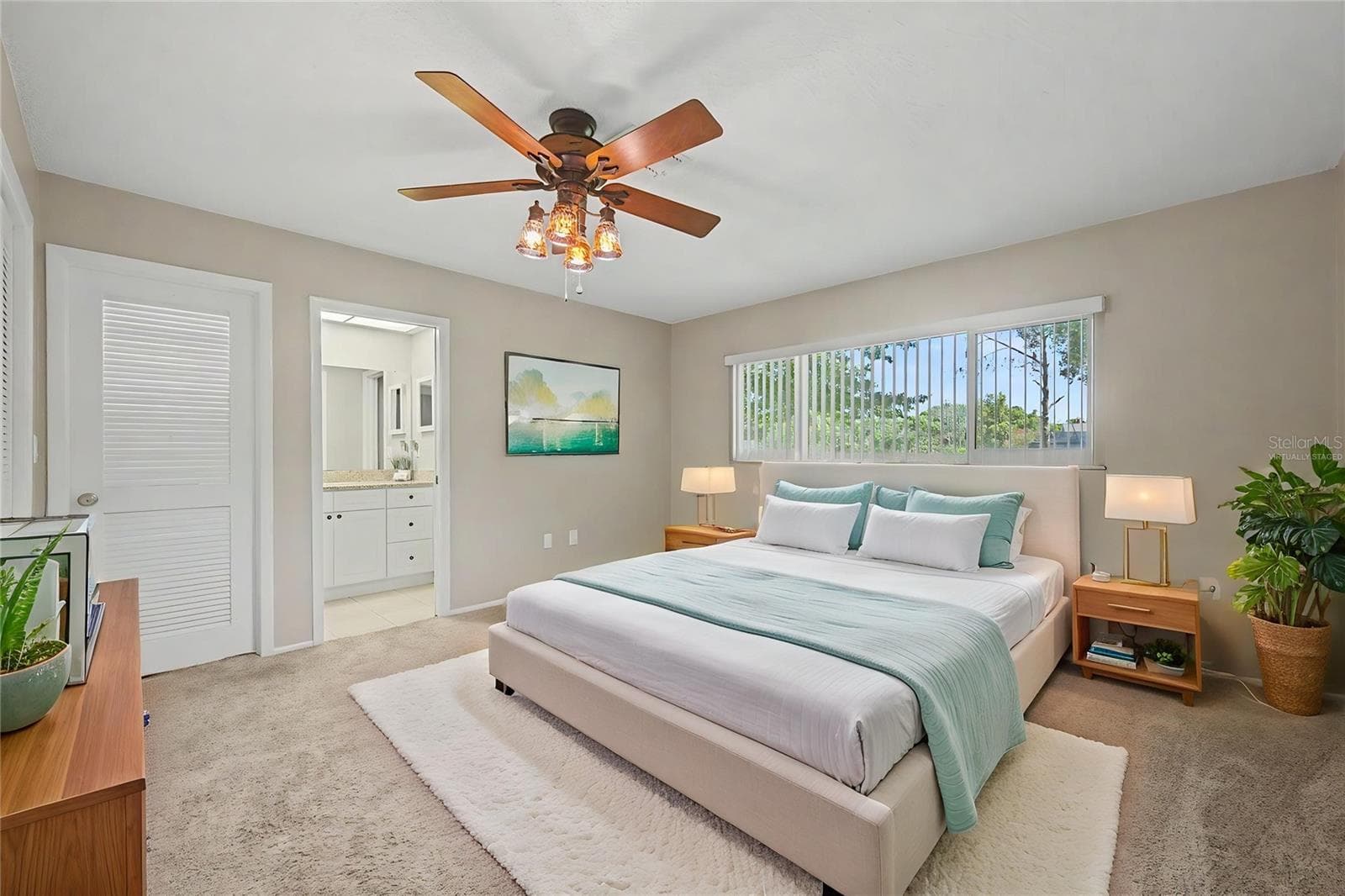 Primary Bedroom Virtually Staged - 7800 FAIRLAWN DR, HUDSON