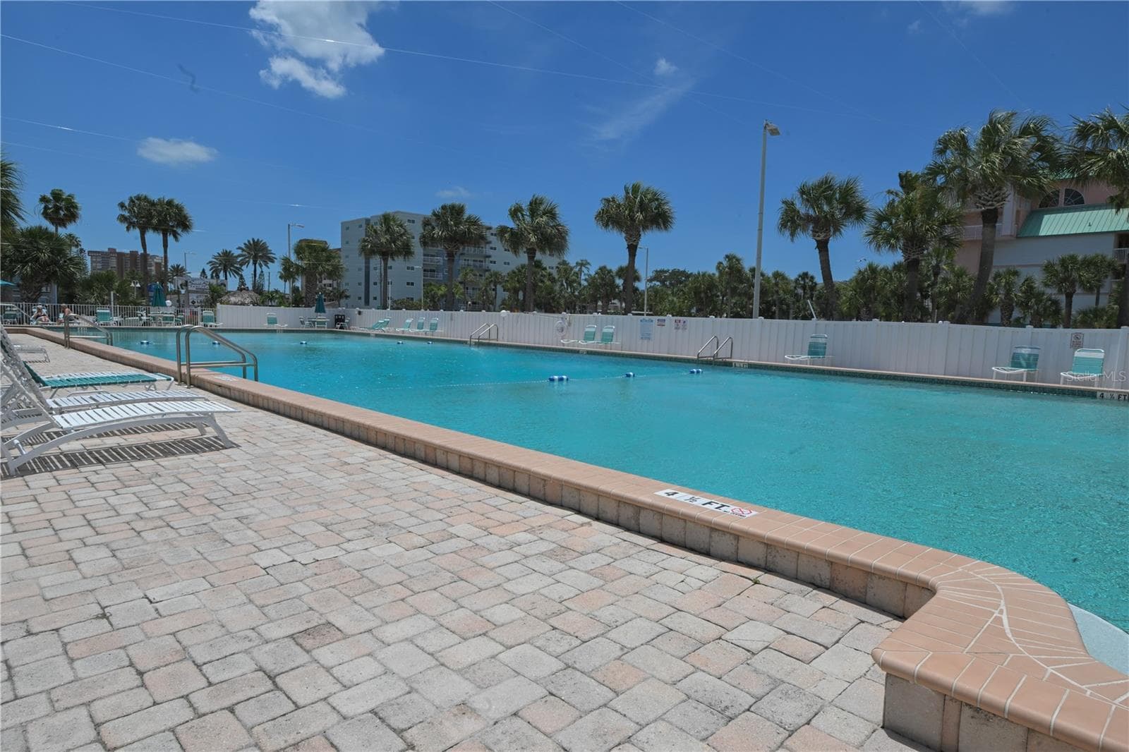 Jr. Olympic size pool with two shallow ends. Not heated. - 18399 GULF BLVD #371, INDIAN SHORES
