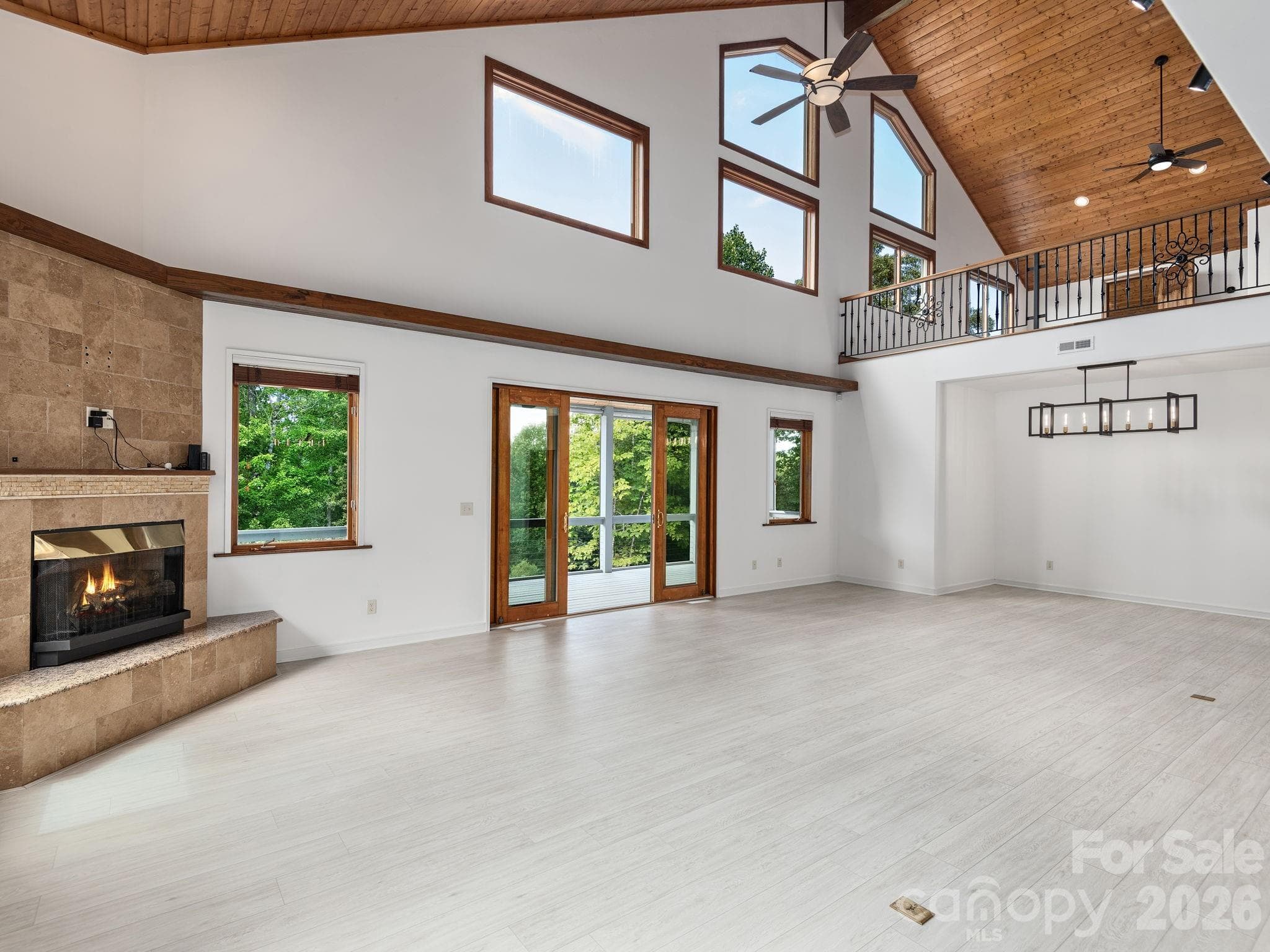 Open Great Room, Dining, Screen Porch access. - 248 Wisdom Cove Road, Flat Rock