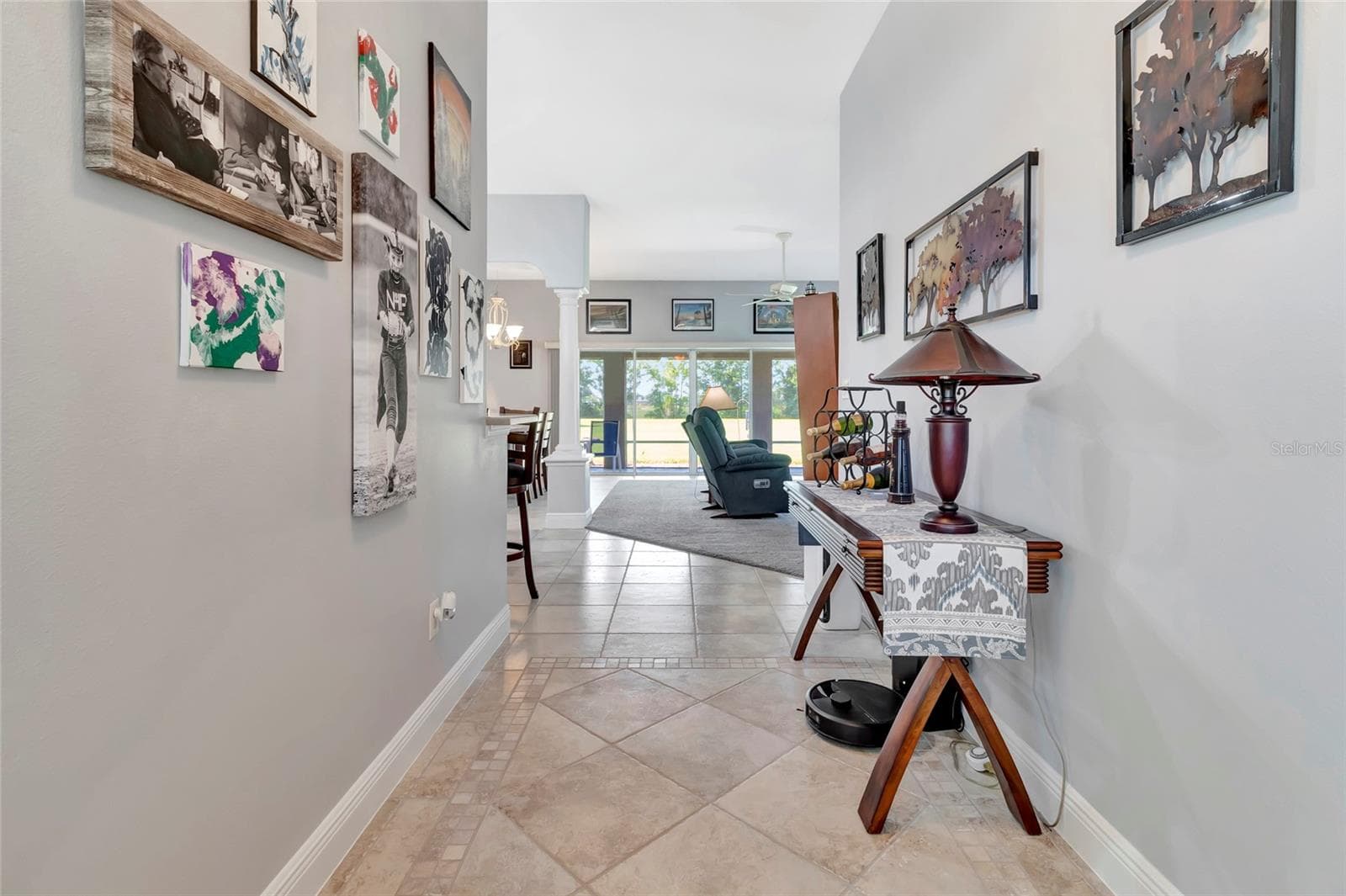 Tile floors in Kitchen, dining and breakfast areas. - 4190 COUNTY ROAD 121D, WILDWOOD