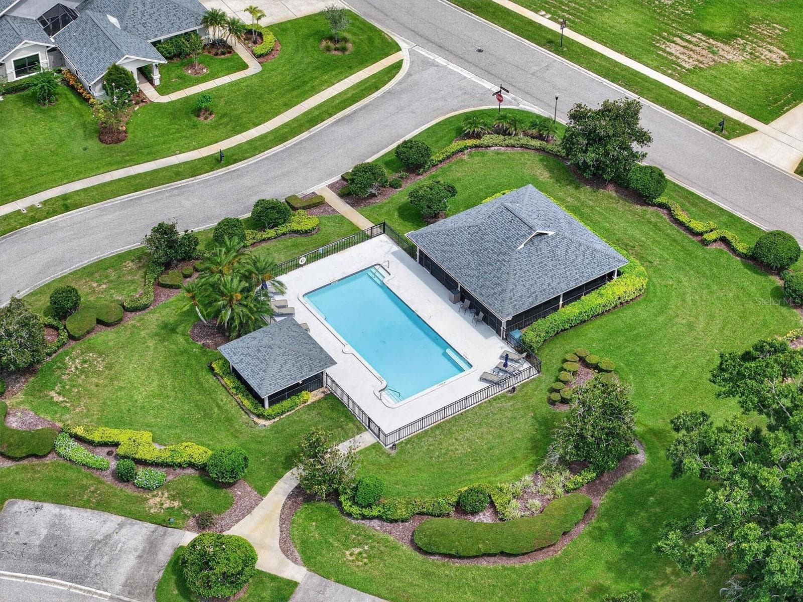 Aerial View Community Pool - 2631 ROYAL LIVERPOOL DR, TARPON SPRINGS