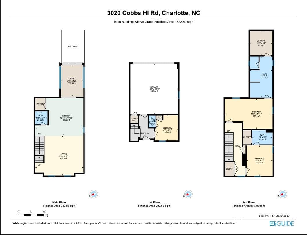 Floor Plan - 3020 Cobbs Hill Road, Charlotte