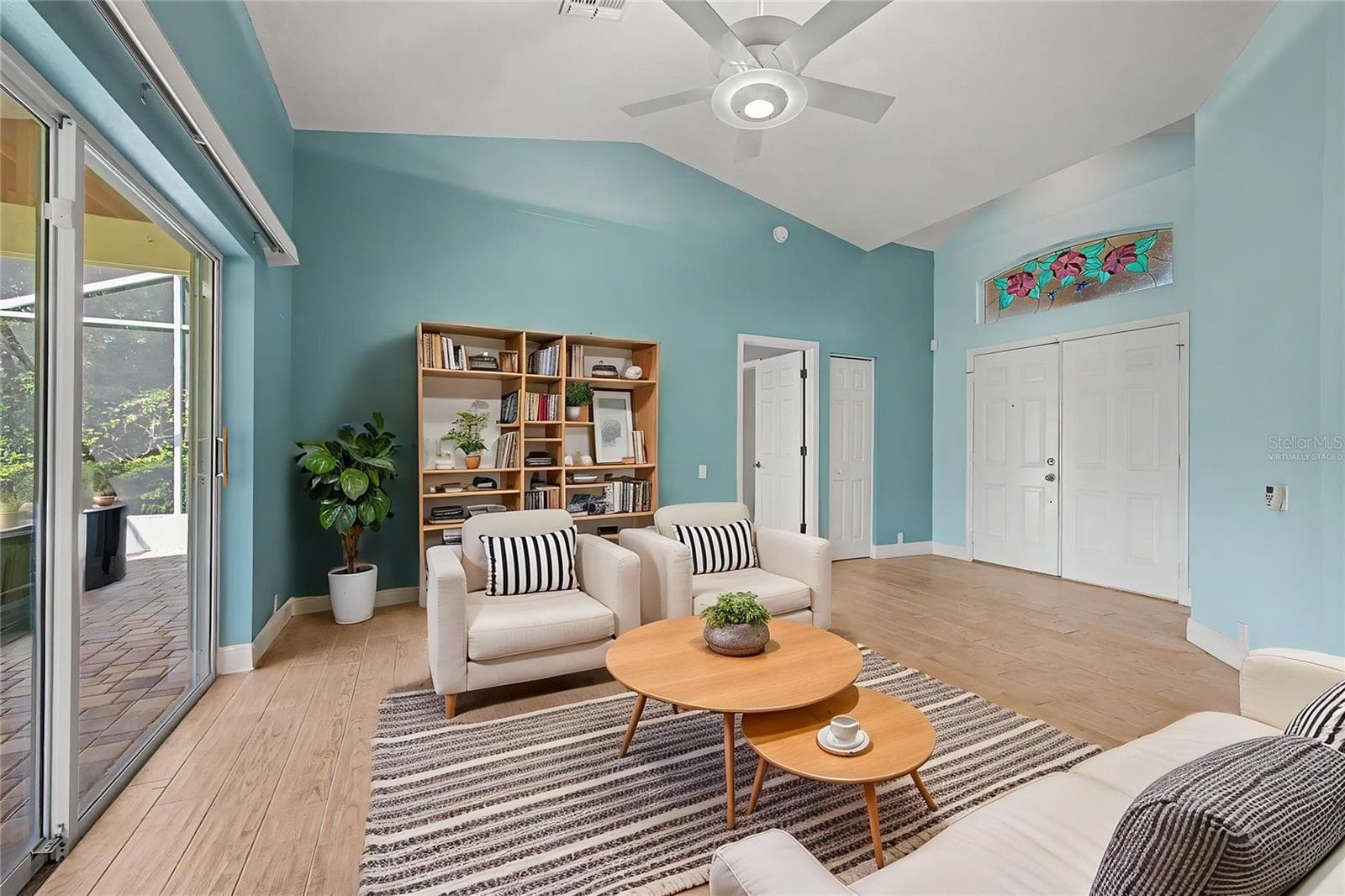 Family Room Virtually Staged - 8919 KEATS DR, HUDSON