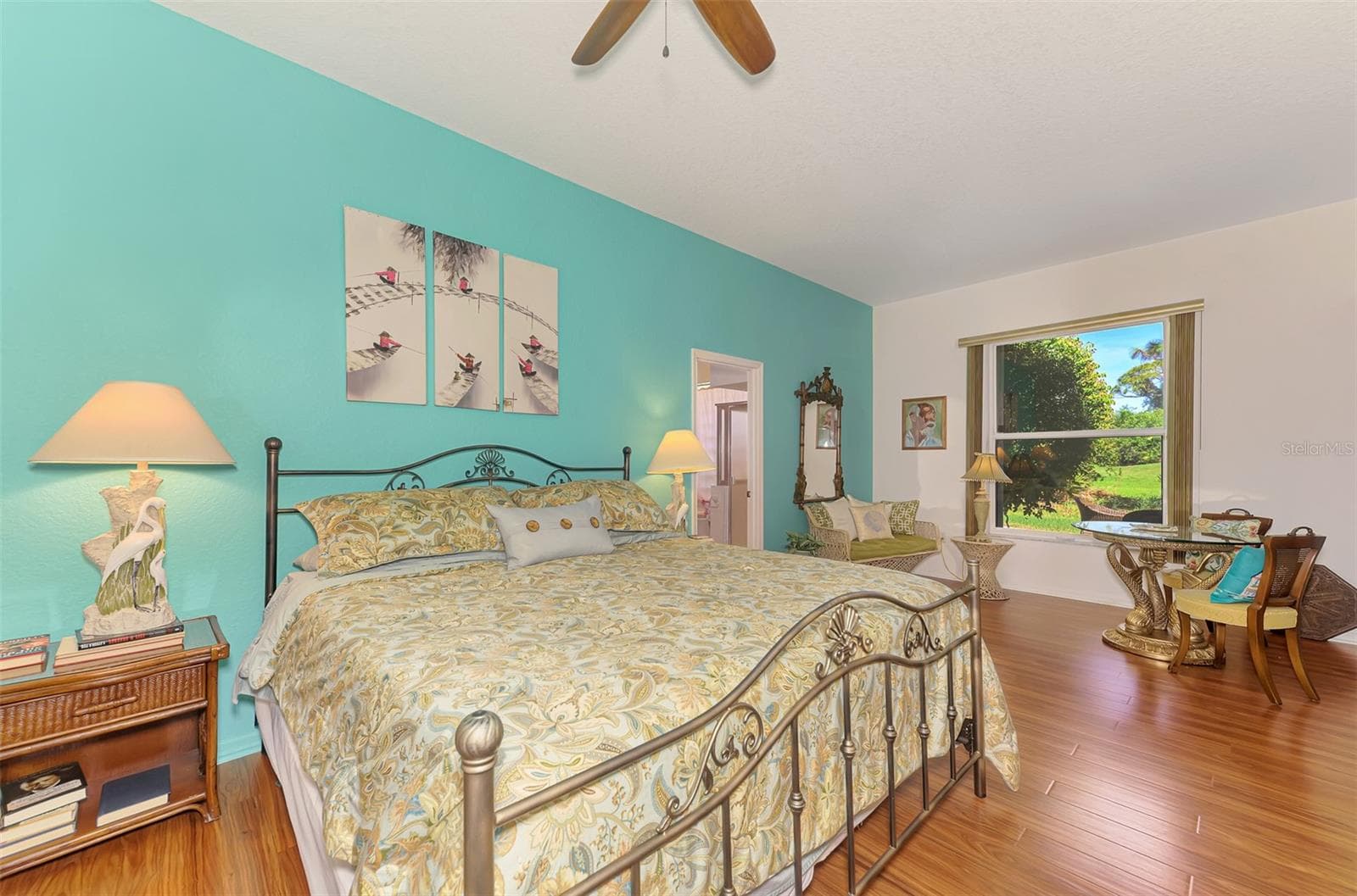 Bedroom with hardwood floors - 8252 PARKSIDE DR, ENGLEWOOD