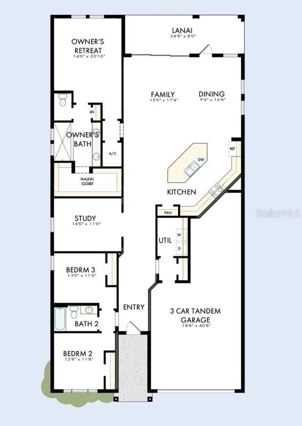 Floor Plan - 3714 JONS LAKEVIEW ST, PLANT CITY