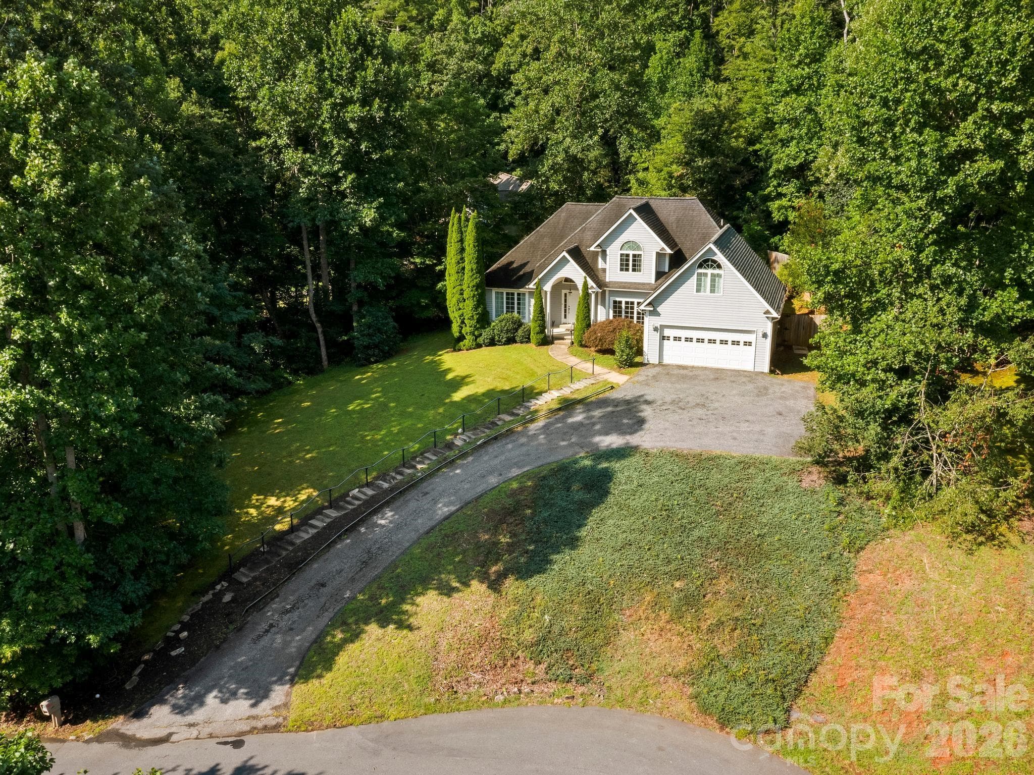aerial view of home - 306 Golden Hawk Trail, Asheville
