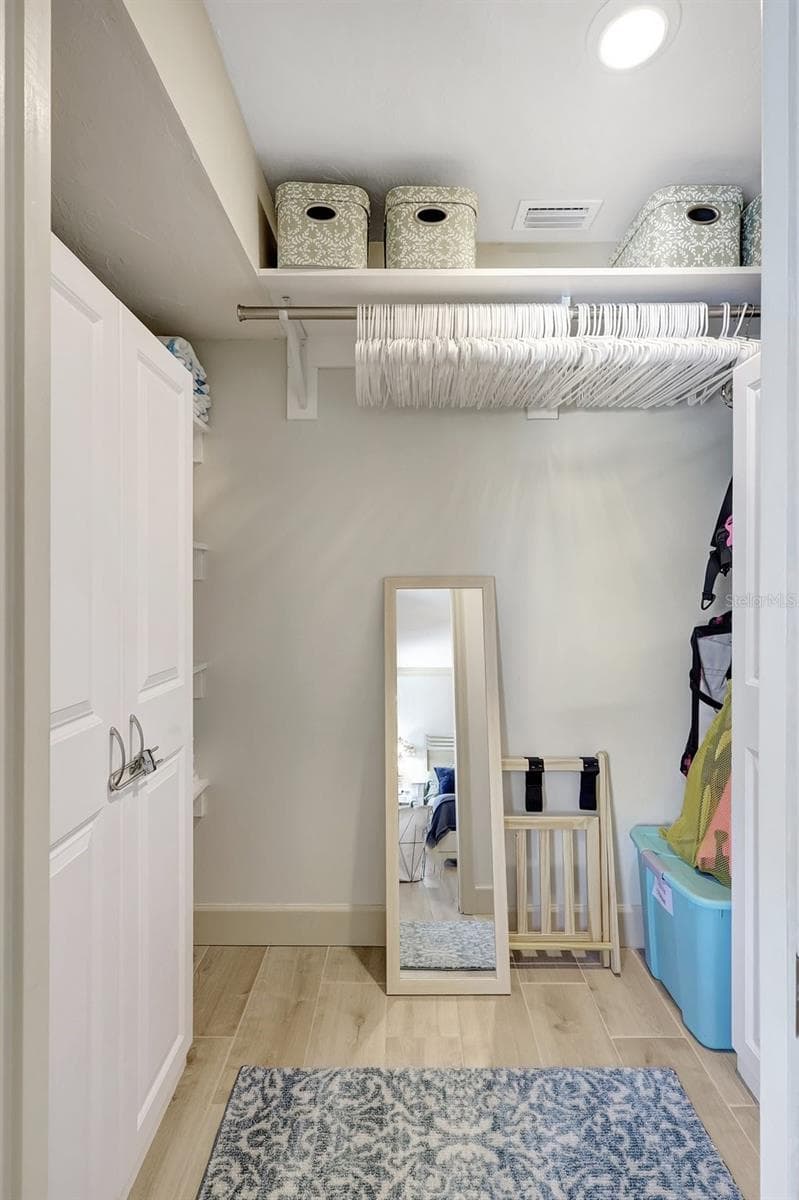 primary closet - 1141 W PEPPERTREE DR #1141, SARASOTA