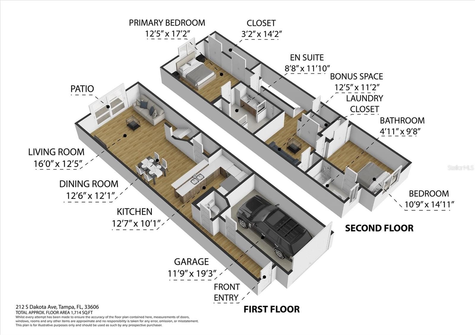 Townhouse at 212 S DAKOTA AVE #E, TAMPA, photo 50 of 93