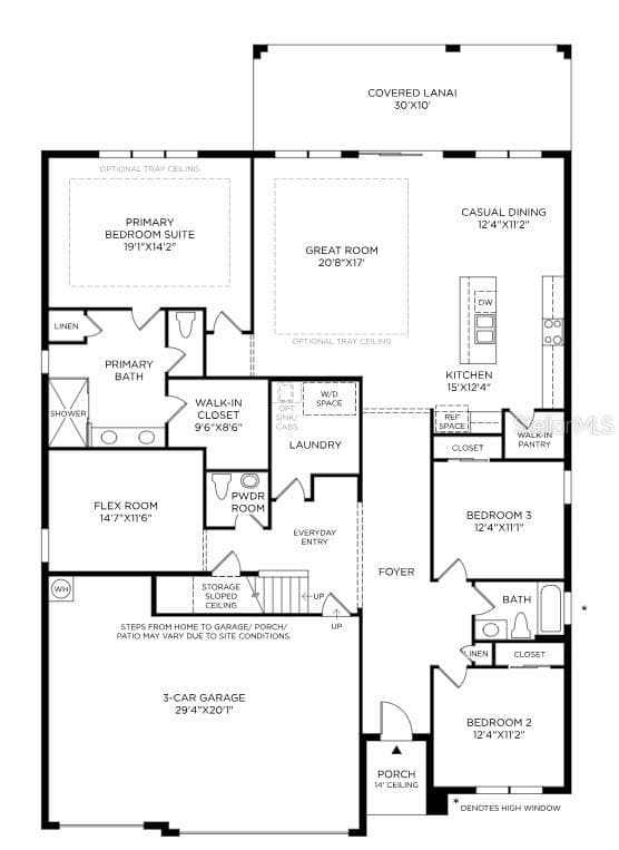 Downstairs Floorplan - 3606 STONEBRIAR LN, SANFORD