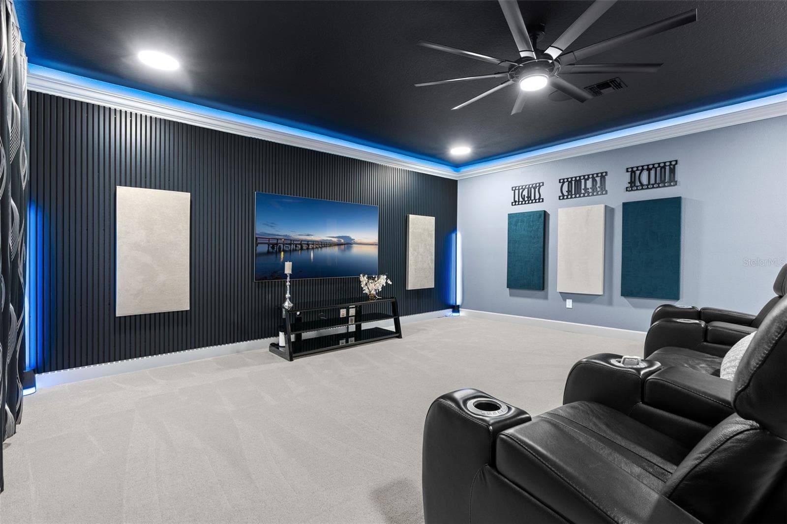 Media Room. - 3336 LONE CYPRESS PT, OVIEDO