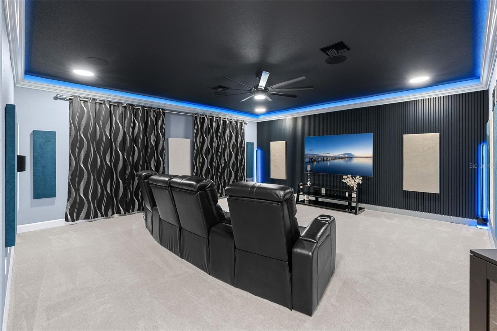 Media Room. - 3336 LONE CYPRESS PT, OVIEDO