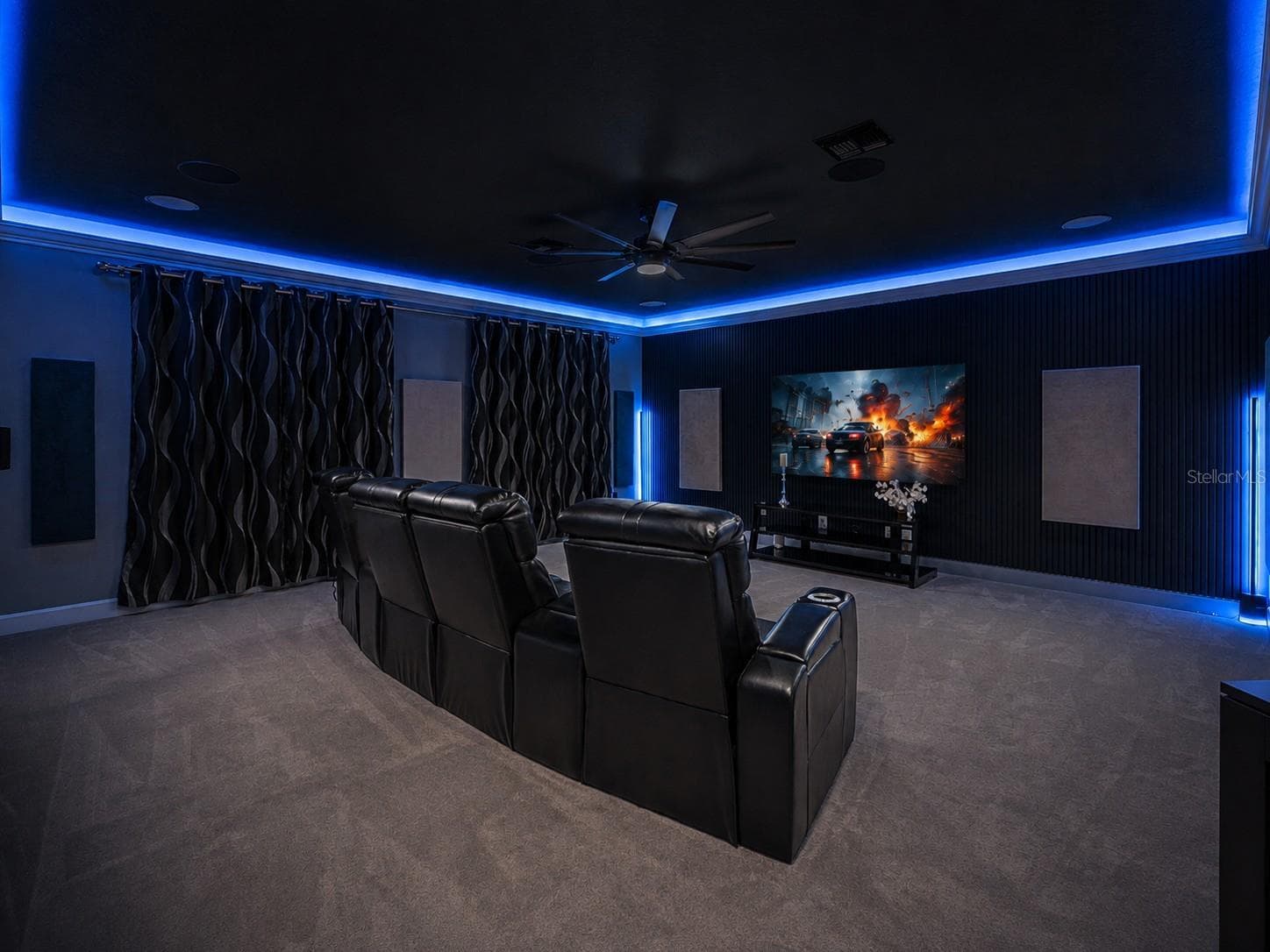 Media Room. - 3336 LONE CYPRESS PT, OVIEDO