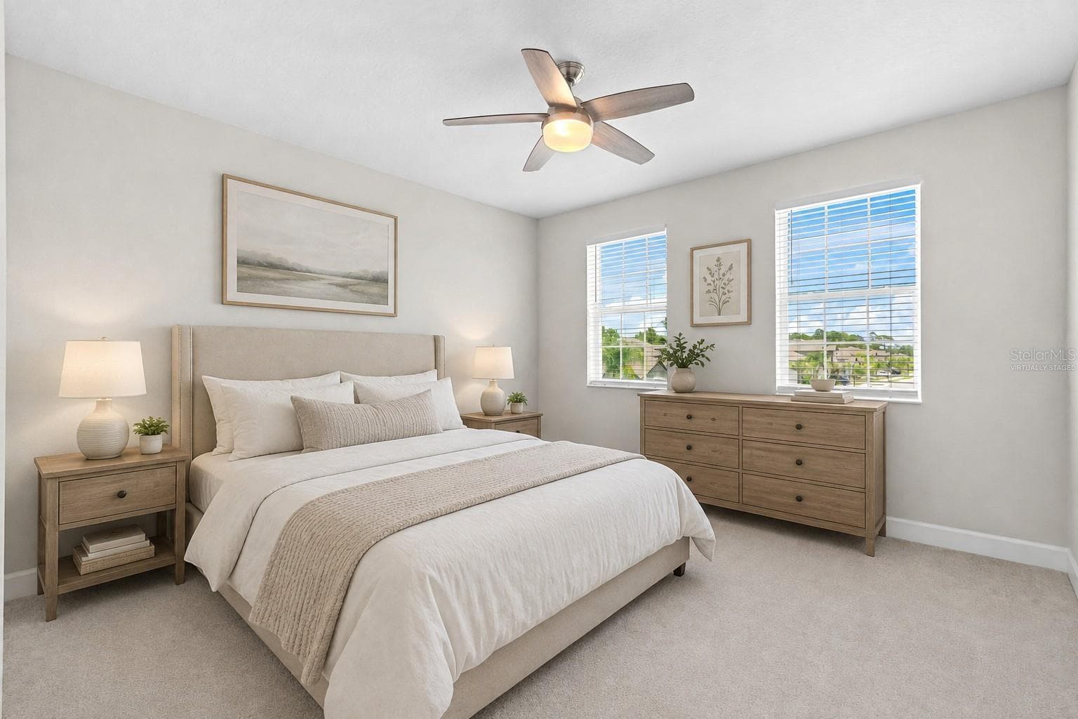 Second floor guest bedroom. Virtually Staged. - 3336 LONE CYPRESS PT, OVIEDO