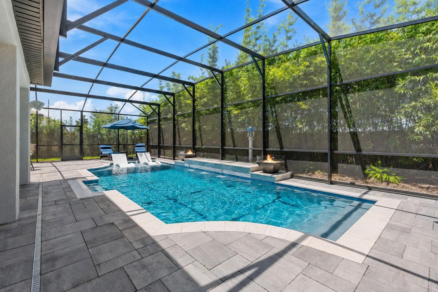 Mature bamboo adds privacy. - 3336 LONE CYPRESS PT, OVIEDO