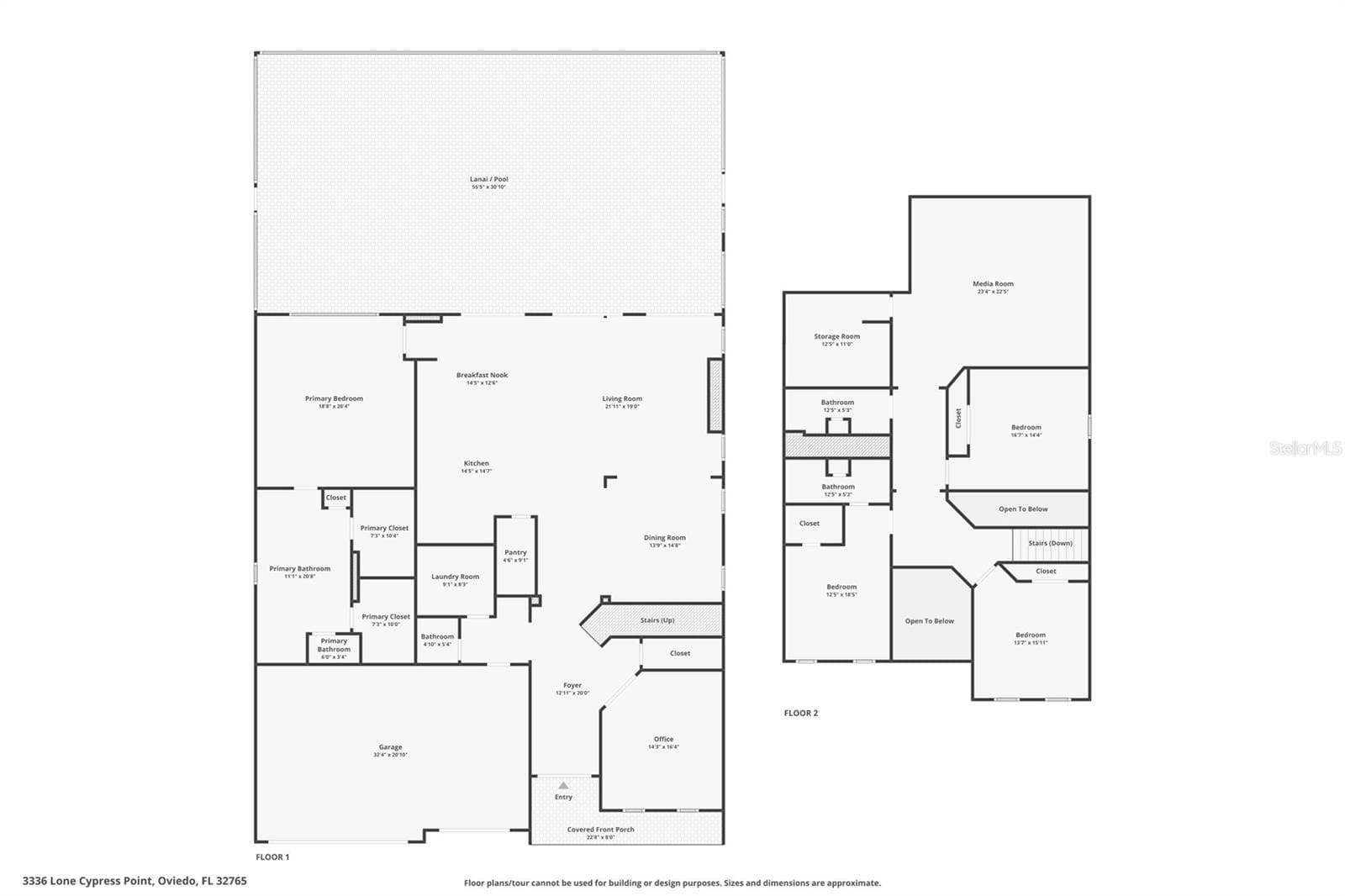 Floor Plan. - 3336 LONE CYPRESS PT, OVIEDO
