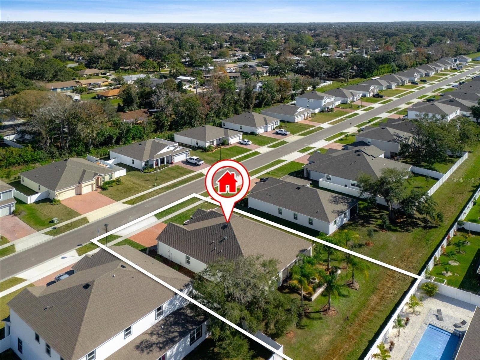 Aerial View - 2214 ELEGANT MANOR CIR, EDGEWATER