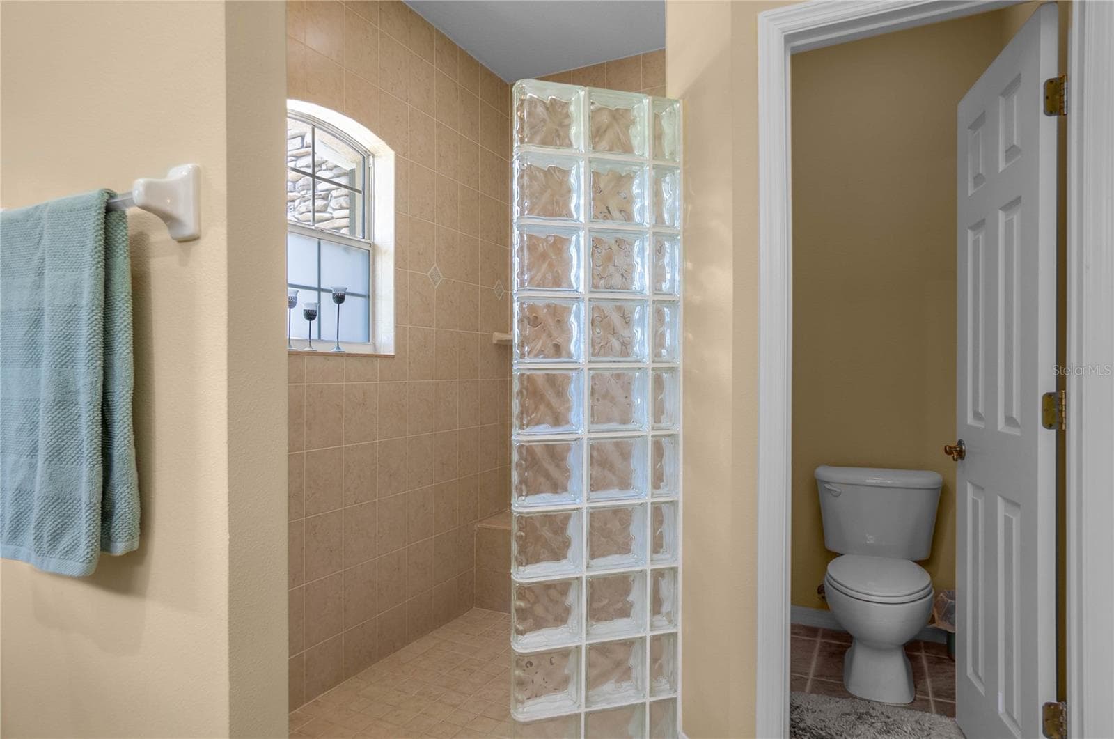 Primary Bathroom with curb-less walk-in shower - 9807 E LAKE TAHOE DR, INVERNESS