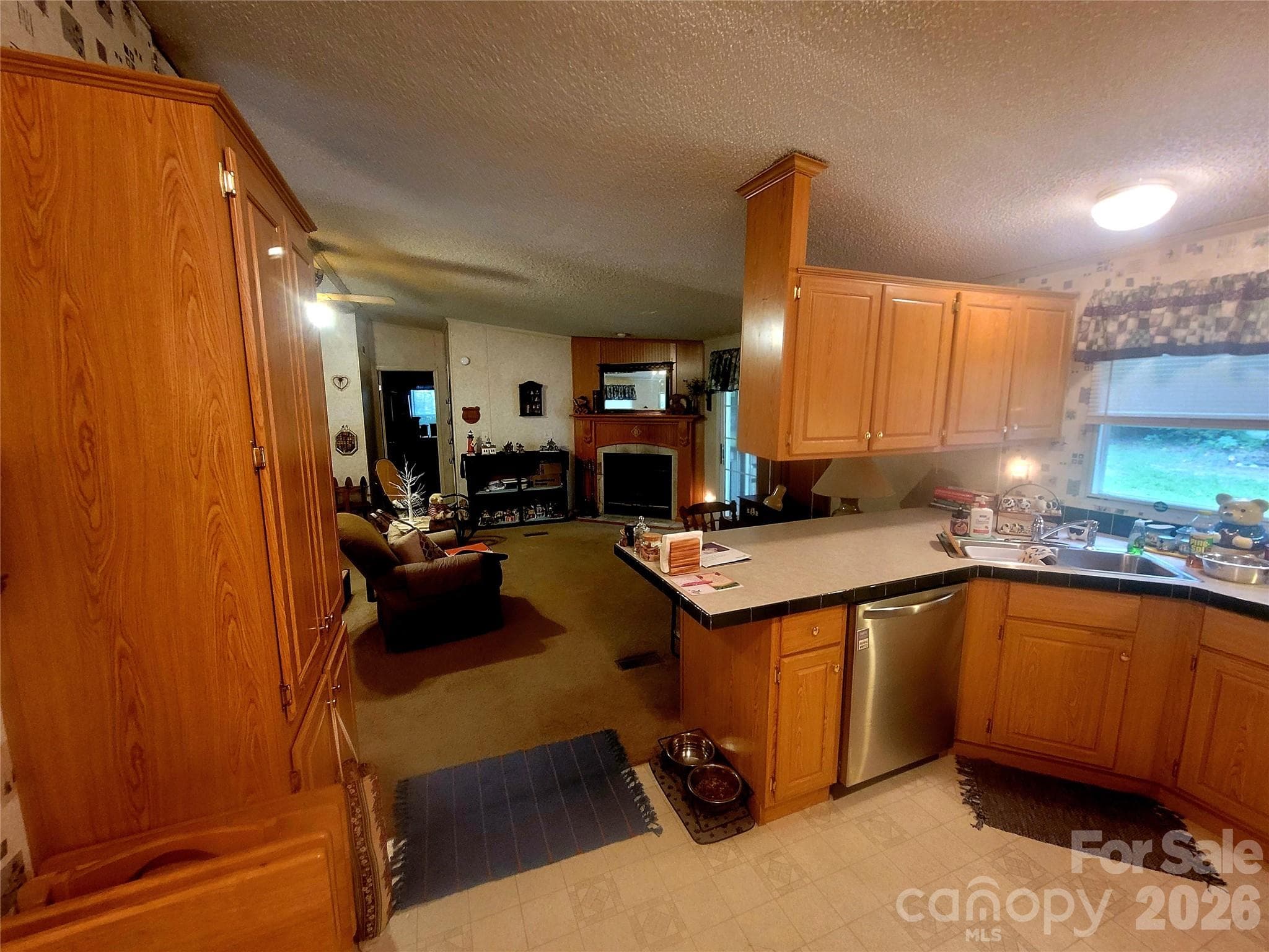 Kitchen and den - 121 Sylvan Drive, Statesville