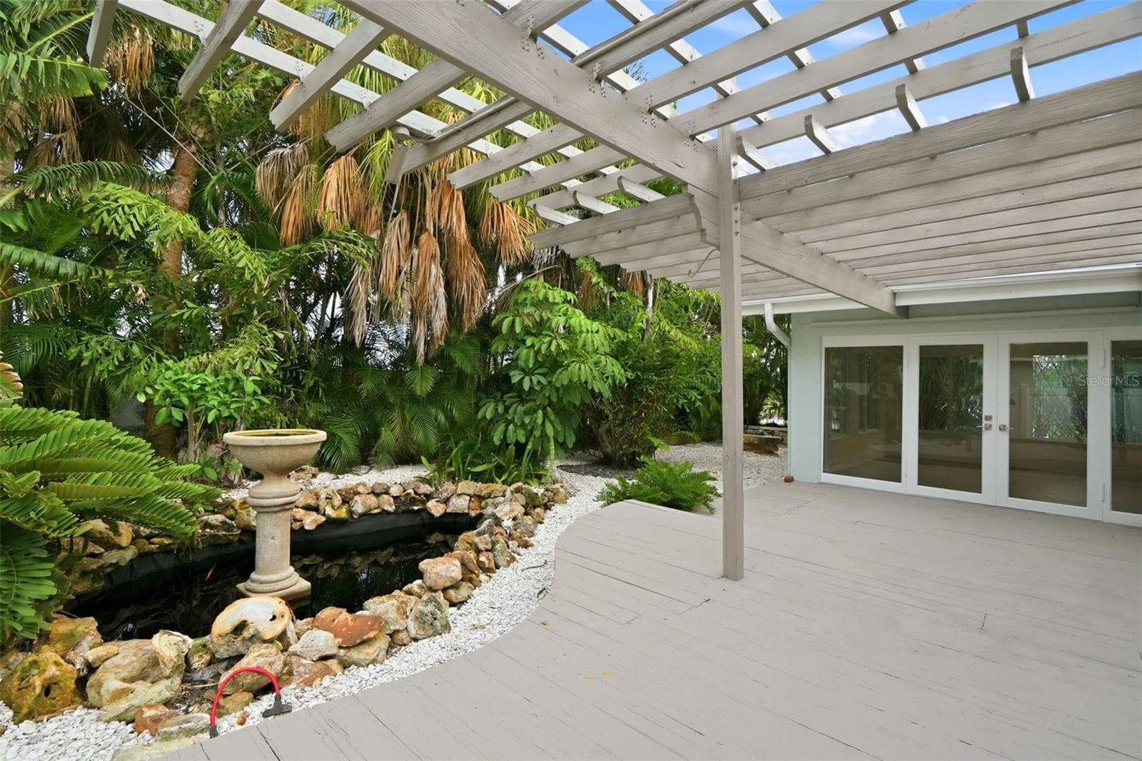 Raised Rear Deck and Pond - 15814 3RD ST E, REDINGTON BEACH