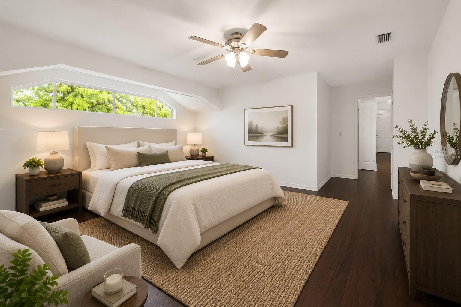 Virtually staged Bedroom 3 - 1 CROOKED BRIDGE WAY, ORMOND BEACH