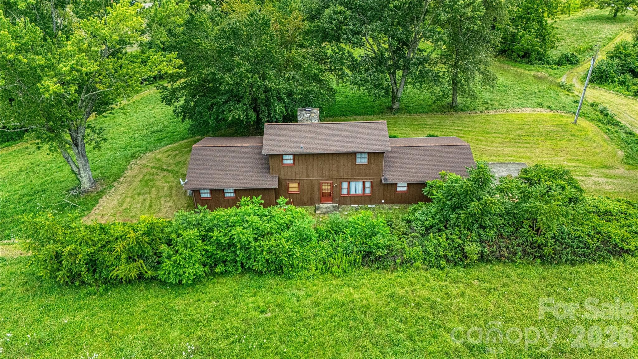 House is adjacent to the fields. - 132 Hurd Road, Canton