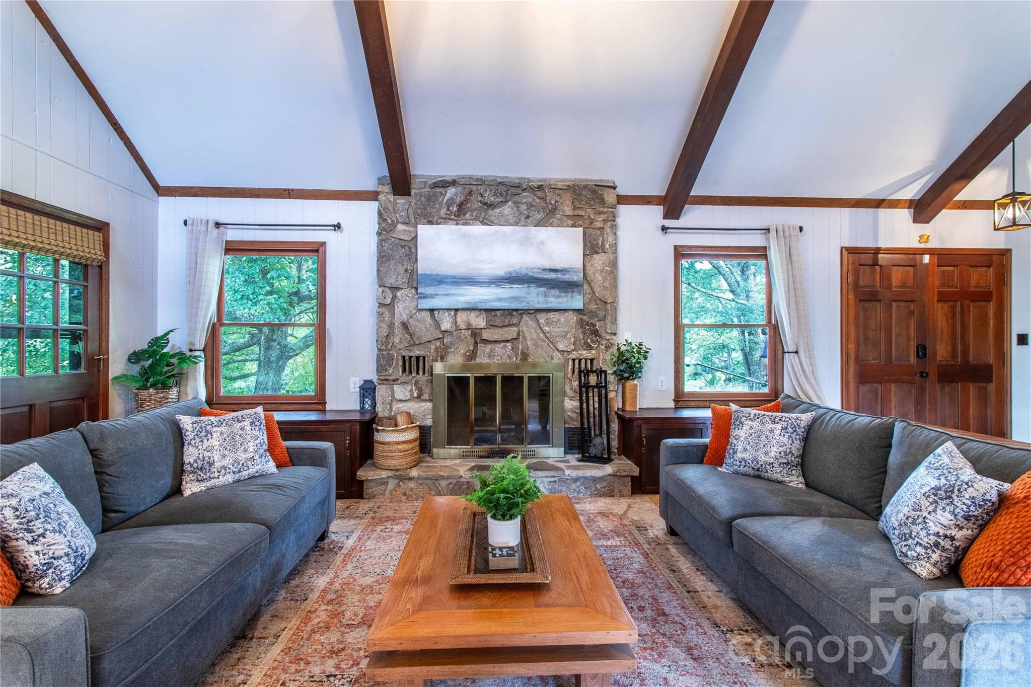 Wood burning fireplace - 132 Hurd Road, Canton