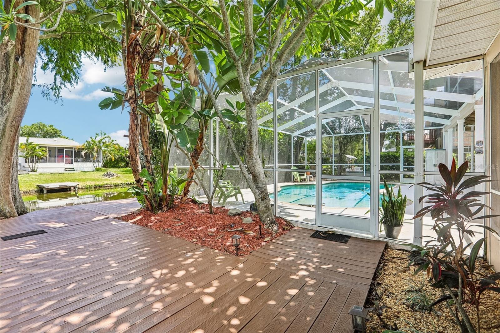 Back deck - 3131 N CANAL DR, PALM HARBOR