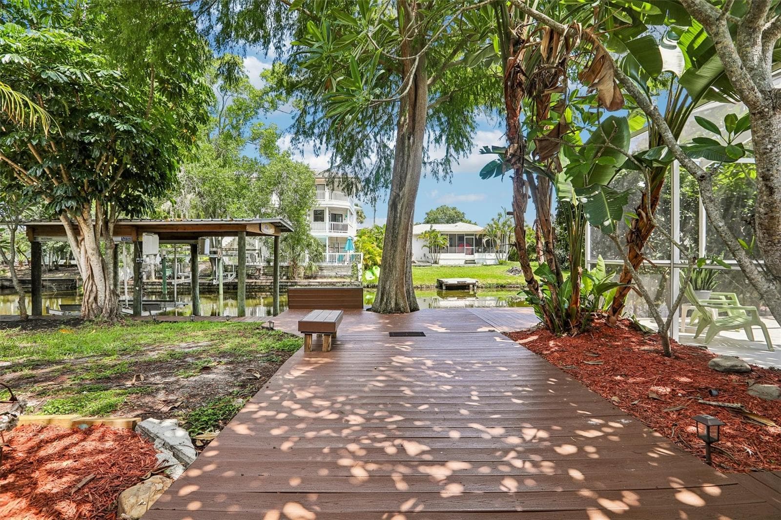Back deck - 3131 N CANAL DR, PALM HARBOR