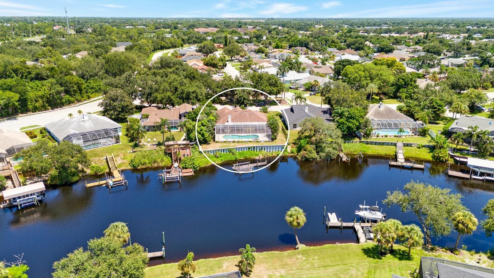 view to the new seawall - 5410 61ST ST E, BRADENTON